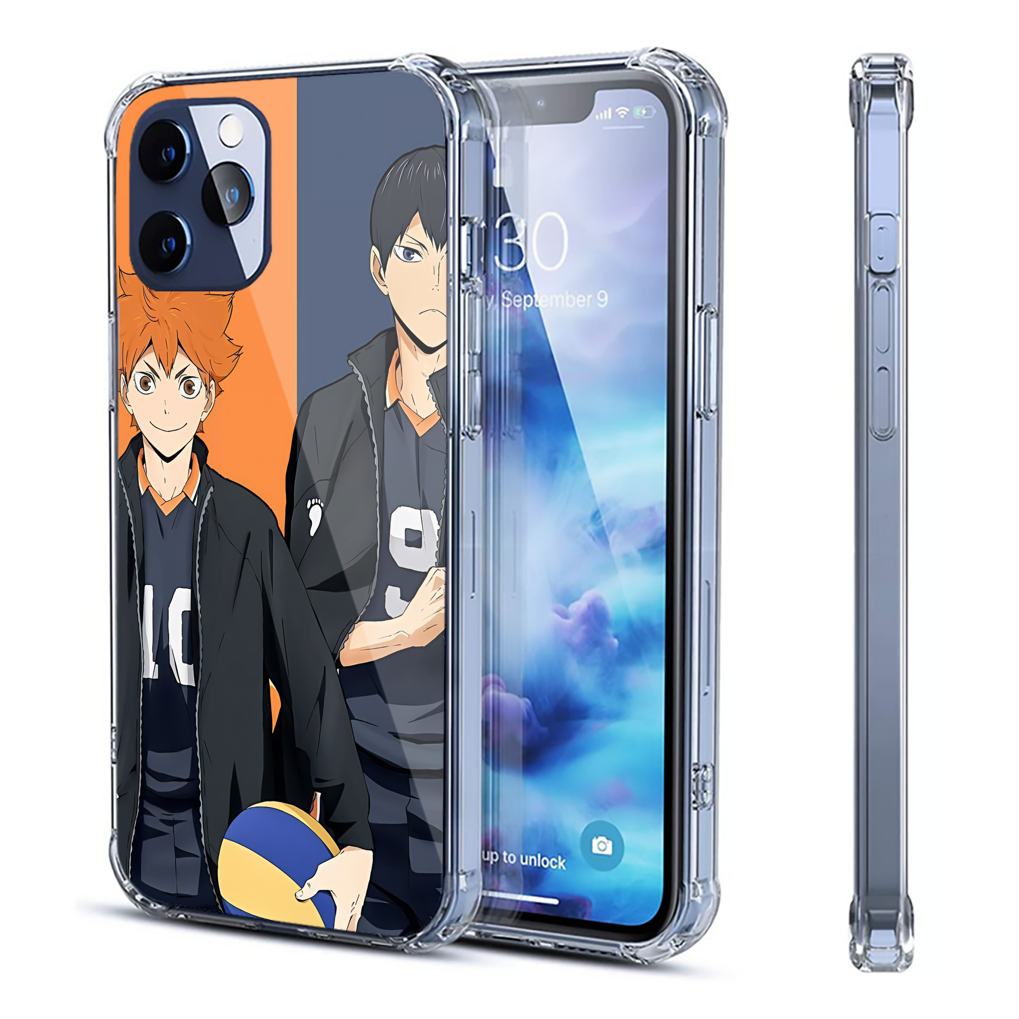 （画像用） ハイキュー!! Haikyu!! 【iPhone 12シリーズ対応】透明スマホケース（クリアソフトケース）